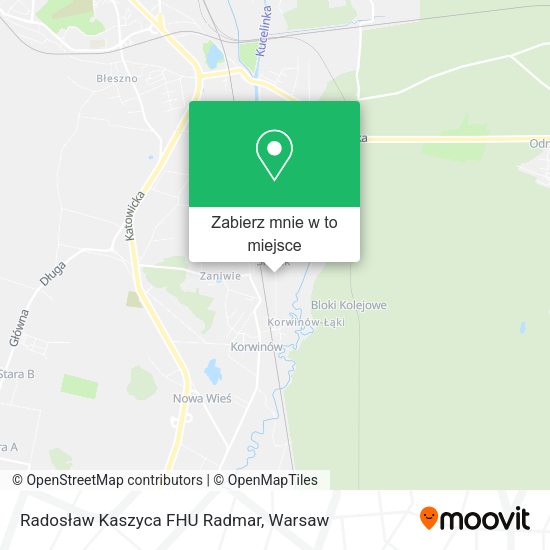 Mapa Radosław Kaszyca FHU Radmar