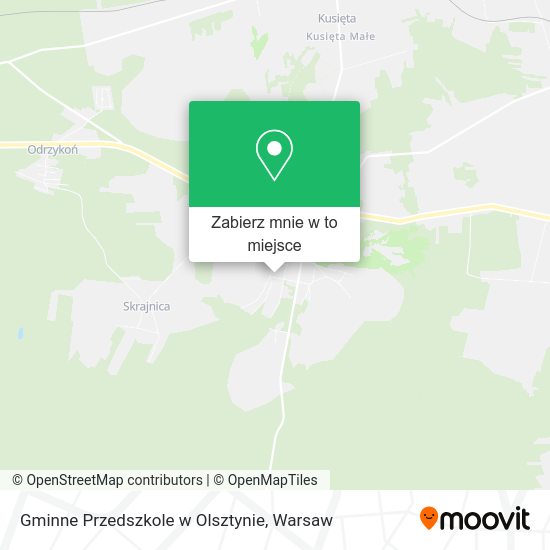 Mapa Gminne Przedszkole w Olsztynie