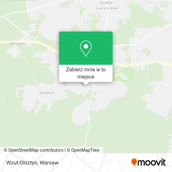 Mapa Wzut-Olsztyn