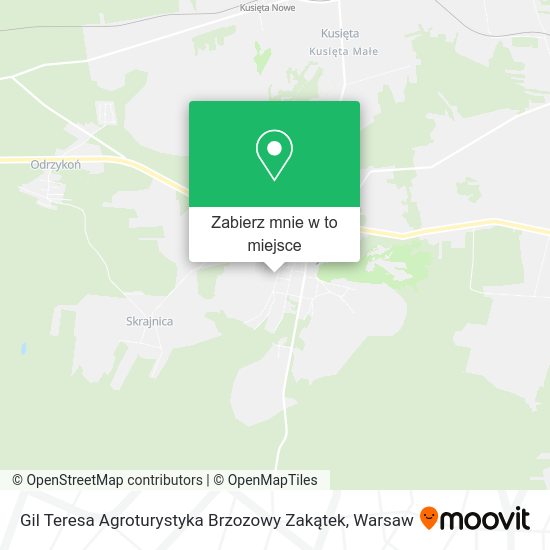 Mapa Gil Teresa Agroturystyka Brzozowy Zakątek