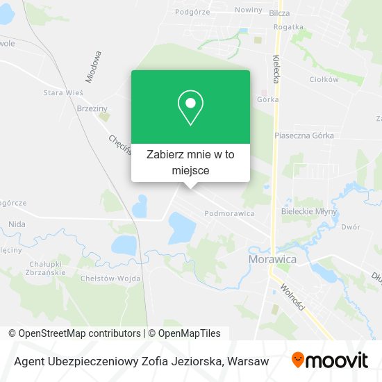 Mapa Agent Ubezpieczeniowy Zofia Jeziorska