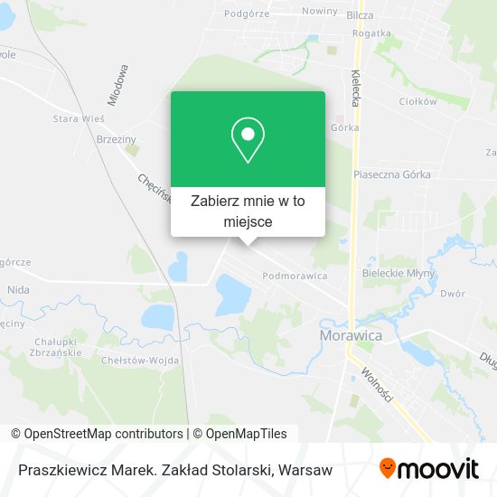 Mapa Praszkiewicz Marek. Zakład Stolarski