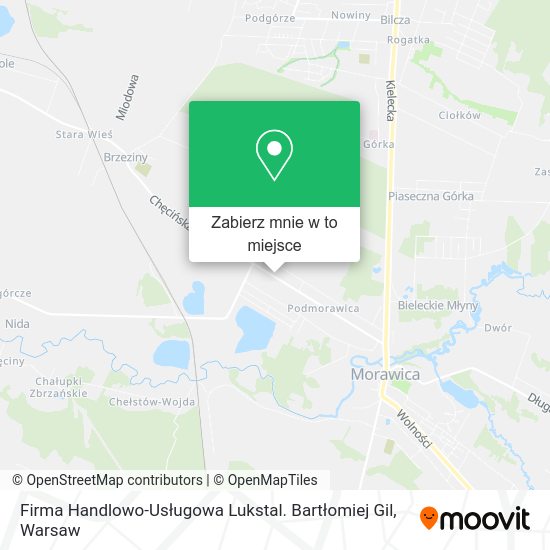 Mapa Firma Handlowo-Usługowa Lukstal. Bartłomiej Gil