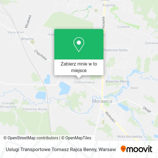 Mapa Uslugi Transportowe Tomasz Rajca Benny