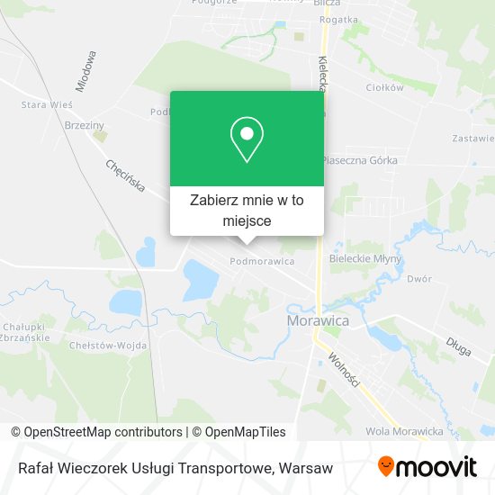 Mapa Rafał Wieczorek Usługi Transportowe