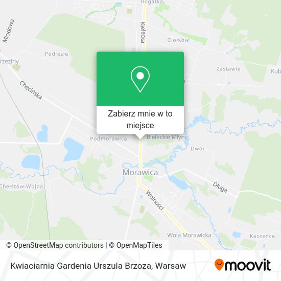 Mapa Kwiaciarnia Gardenia Urszula Brzoza