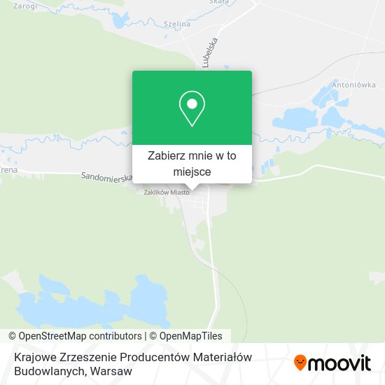 Mapa Krajowe Zrzeszenie Producentów Materiałów Budowlanych