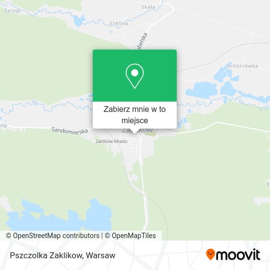 Mapa Pszczolka Zaklikow