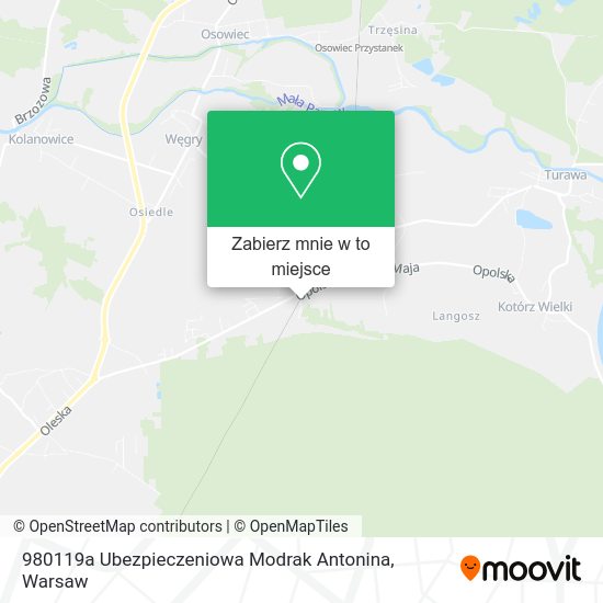 Mapa 980119a Ubezpieczeniowa Modrak Antonina