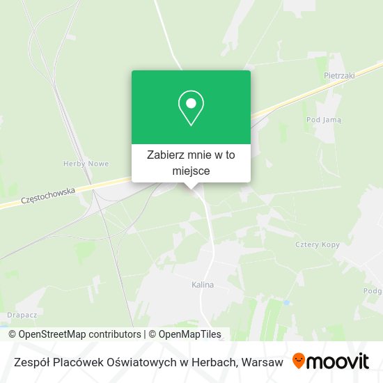 Mapa Zespół Placówek Oświatowych w Herbach