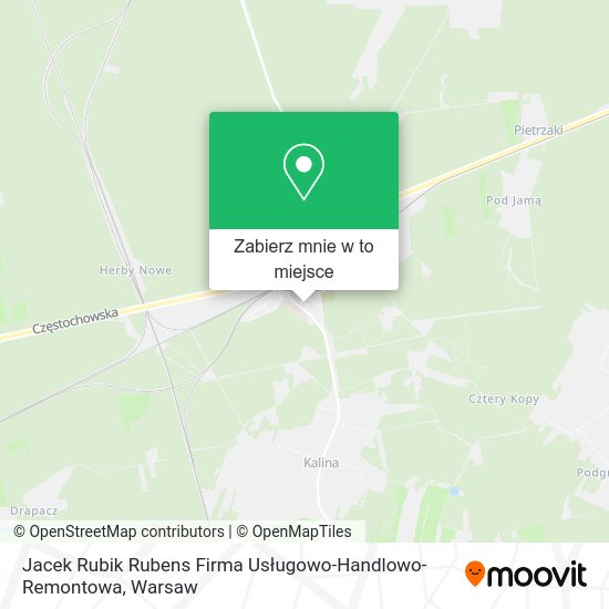 Mapa Jacek Rubik Rubens Firma Usługowo-Handlowo-Remontowa