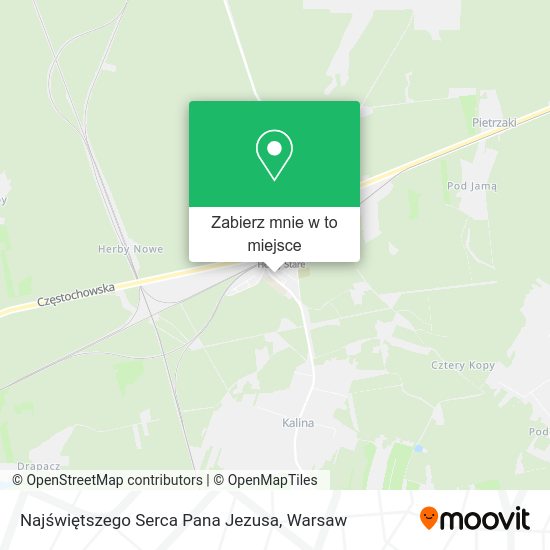 Mapa Najświętszego Serca Pana Jezusa