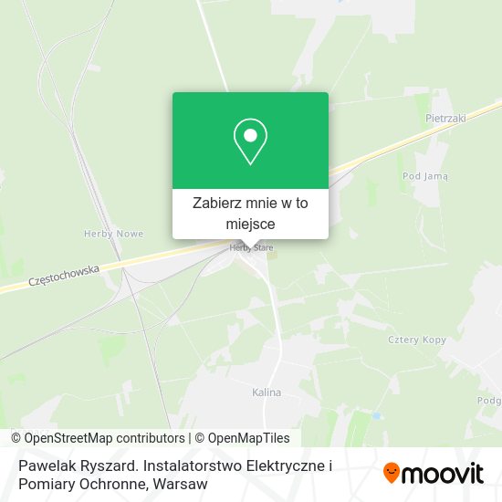 Mapa Pawelak Ryszard. Instalatorstwo Elektryczne i Pomiary Ochronne