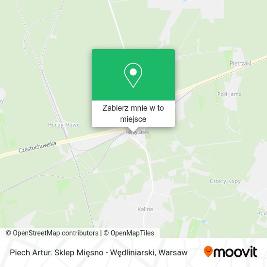 Mapa Piech Artur. Sklep Mięsno - Wędliniarski