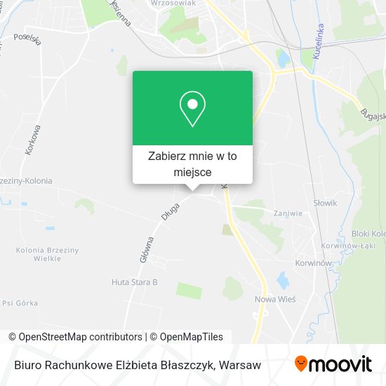 Mapa Biuro Rachunkowe Elżbieta Błaszczyk