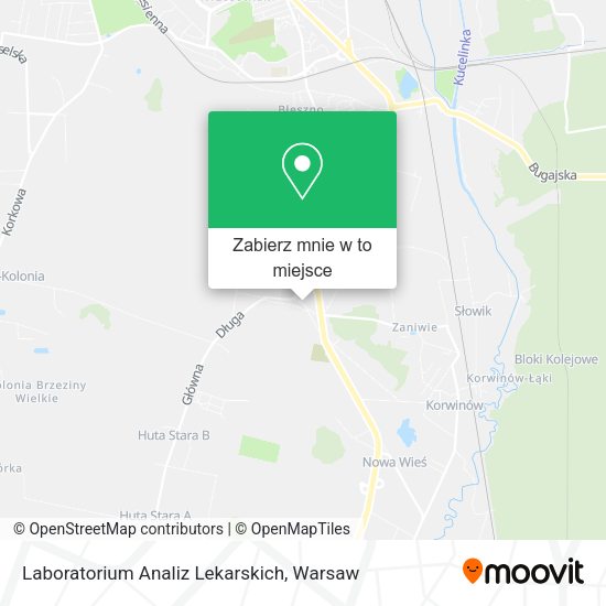 Mapa Laboratorium Analiz Lekarskich