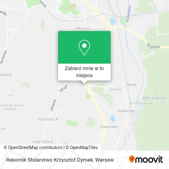 Mapa Rekornik Stolarstwo Krzysztof Dymek