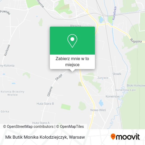 Mapa Mk Butik Monika Kołodziejczyk