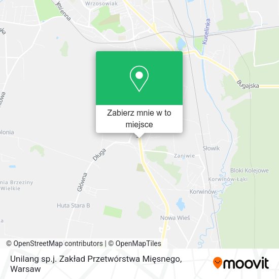 Mapa Unilang sp.j. Zakład Przetwórstwa Mięsnego