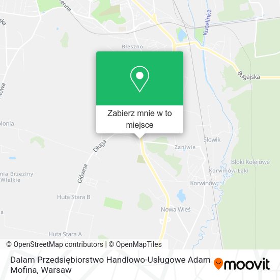 Mapa Dalam Przedsiębiorstwo Handlowo-Usługowe Adam Mofina