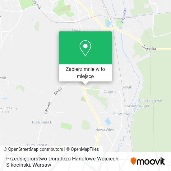 Mapa Przedsiębiorstwo Doradczo Handlowe Wojciech Sikociński