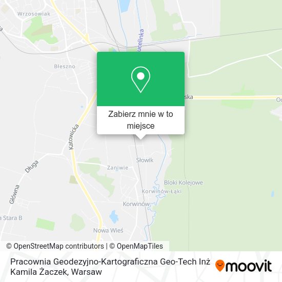 Mapa Pracownia Geodezyjno-Kartograficzna Geo-Tech Inż Kamila Żaczek