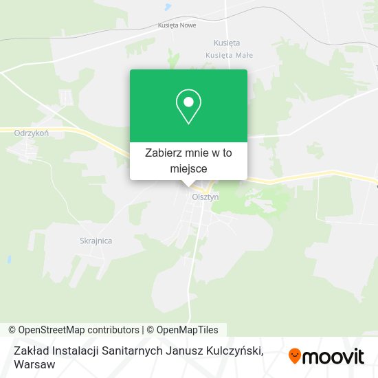 Mapa Zakład Instalacji Sanitarnych Janusz Kulczyński