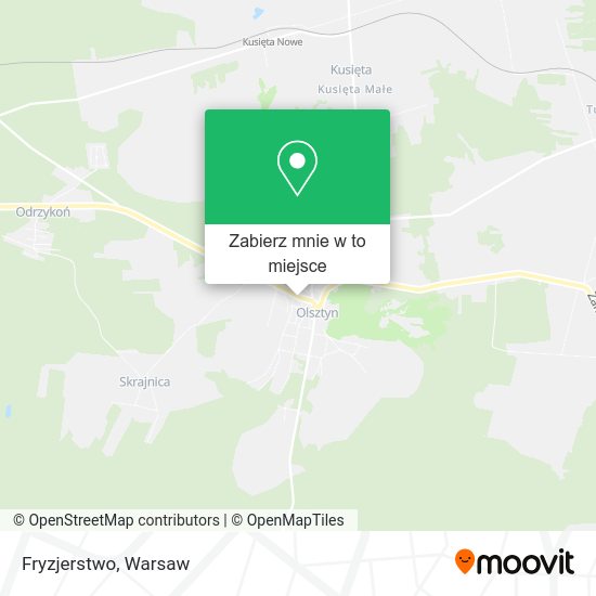 Mapa Fryzjerstwo