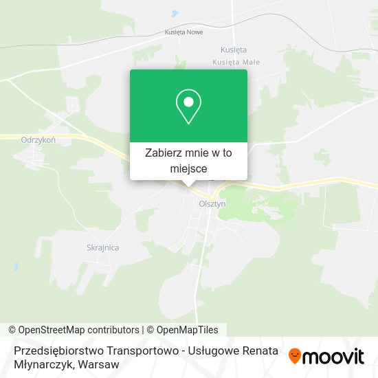 Mapa Przedsiębiorstwo Transportowo - Usługowe Renata Młynarczyk