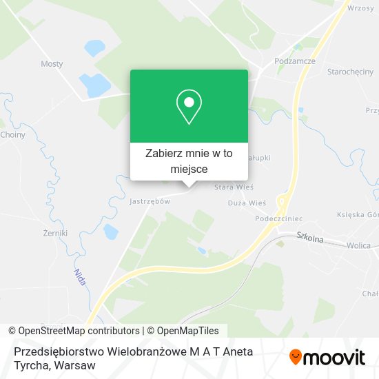 Mapa Przedsiębiorstwo Wielobranżowe M A T Aneta Tyrcha