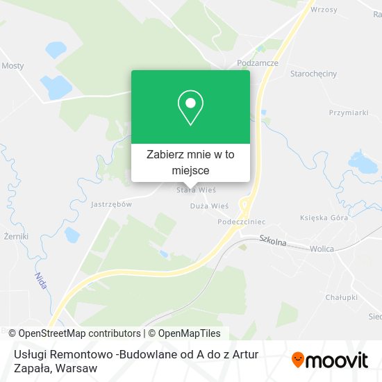 Mapa Usługi Remontowo -Budowlane od A do z Artur Zapała