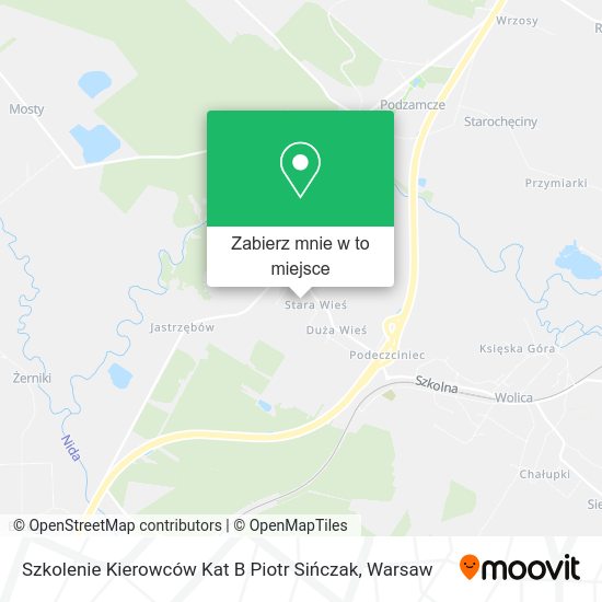 Mapa Szkolenie Kierowców Kat B Piotr Sińczak