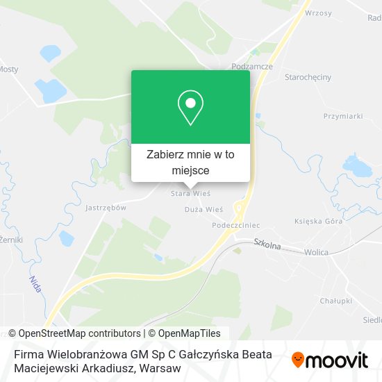 Mapa Firma Wielobranżowa GM Sp C Gałczyńska Beata Maciejewski Arkadiusz