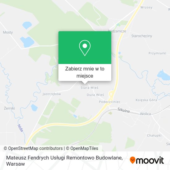 Mapa Mateusz Fendrych Usługi Remontowo Budowlane