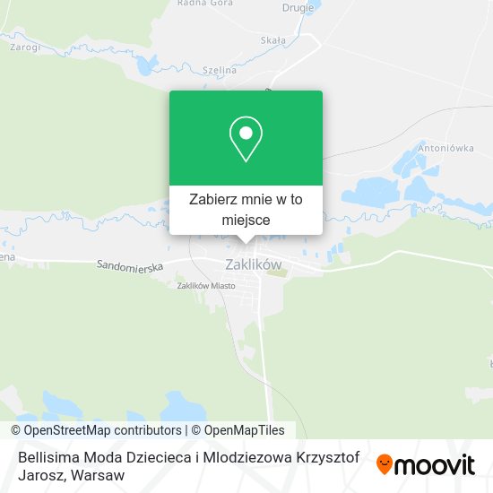 Mapa Bellisima Moda Dziecieca i Mlodziezowa Krzysztof Jarosz