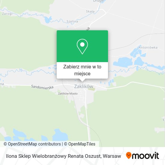 Mapa Ilona Sklep Wielobranżowy Renata Oszust