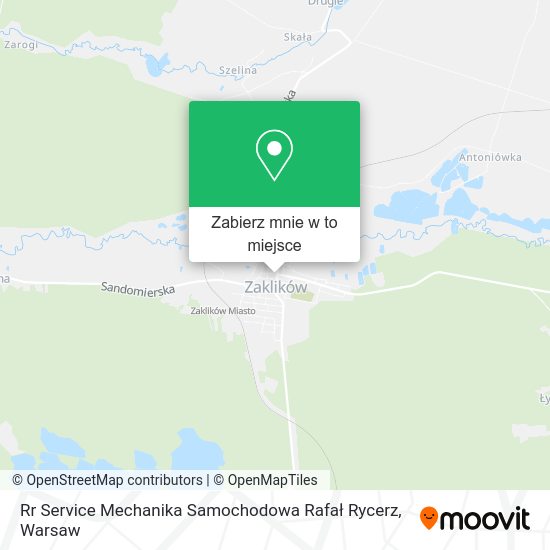 Mapa Rr Service Mechanika Samochodowa Rafał Rycerz