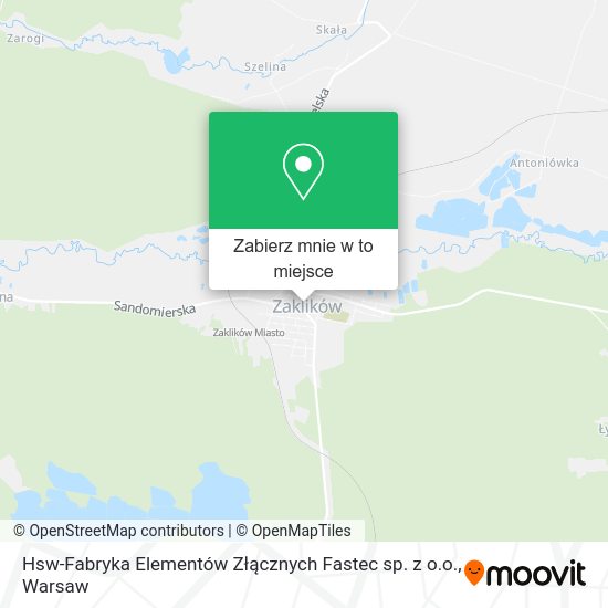 Mapa Hsw-Fabryka Elementów Złącznych Fastec sp. z o.o.