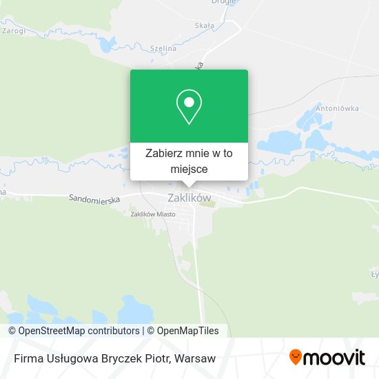 Mapa Firma Usługowa Bryczek Piotr