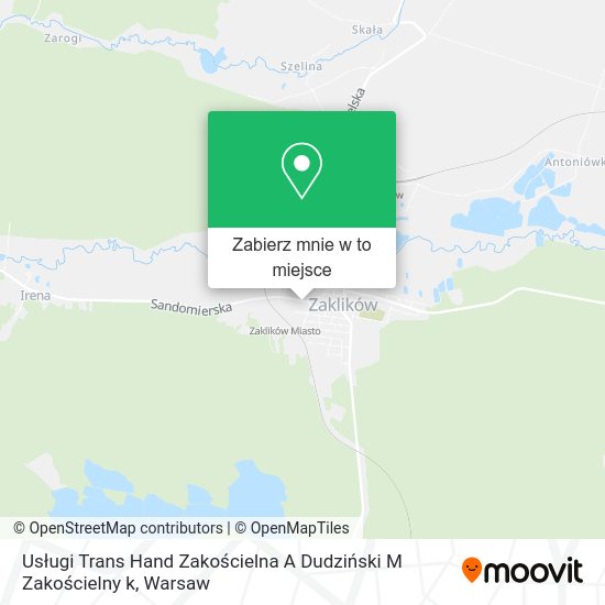 Mapa Usługi Trans Hand Zakościelna A Dudziński M Zakościelny k