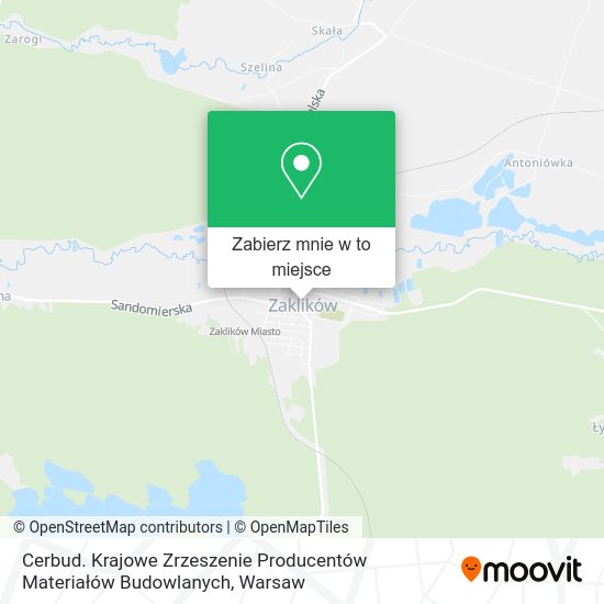 Mapa Cerbud. Krajowe Zrzeszenie Producentów Materiałów Budowlanych