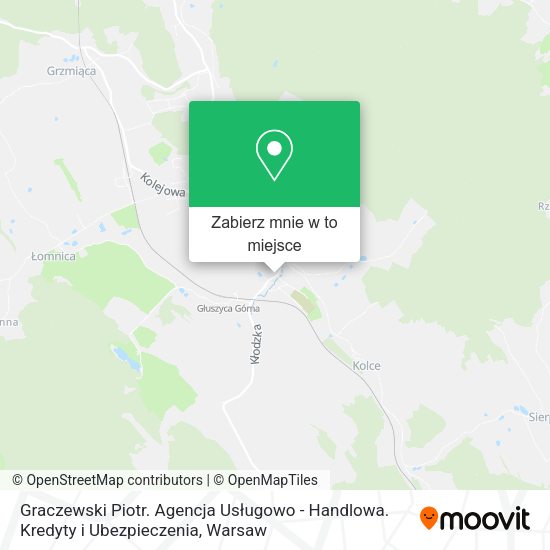 Mapa Graczewski Piotr. Agencja Usługowo - Handlowa. Kredyty i Ubezpieczenia