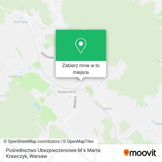 Mapa Pośrednictwo Ubezpieczeniowe M k Marta Krawczyk