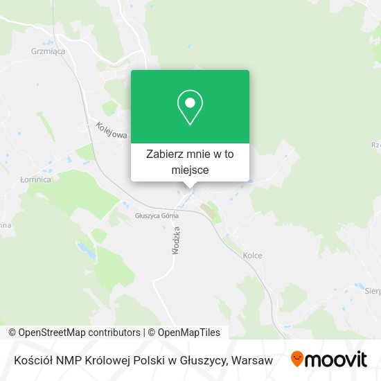 Mapa Kościół NMP Królowej Polski w Głuszycy