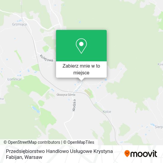 Mapa Przedsiębiorstwo Handlowo Usługowe Krystyna Fabijan