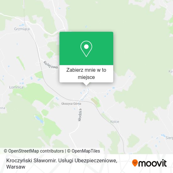 Mapa Kroczyński Sławomir. Usługi Ubezpieczeniowe