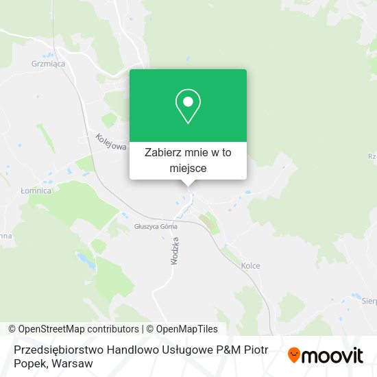 Mapa Przedsiębiorstwo Handlowo Usługowe P&M Piotr Popek