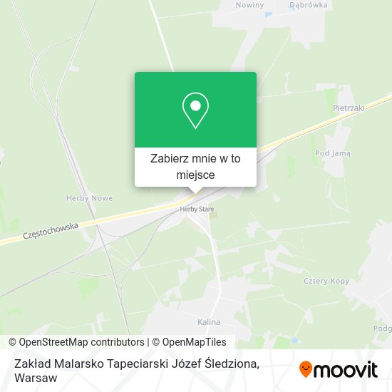 Mapa Zakład Malarsko Tapeciarski Józef Śledziona