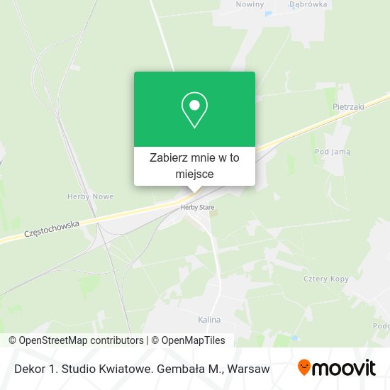 Mapa Dekor 1. Studio Kwiatowe. Gembała M.