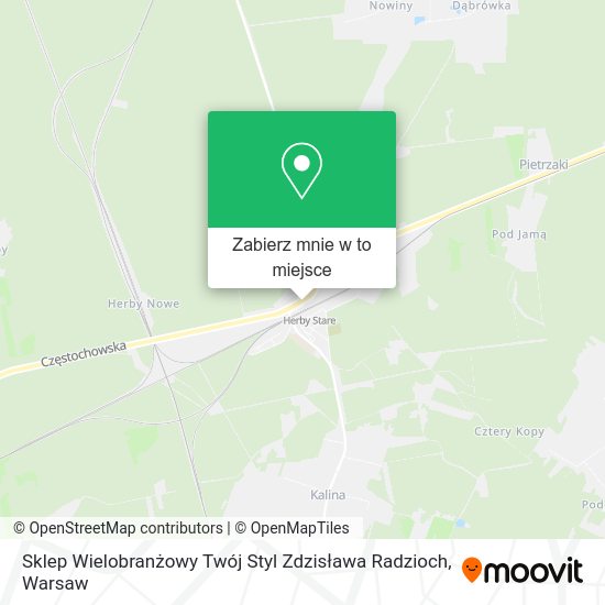 Mapa Sklep Wielobranżowy Twój Styl Zdzisława Radzioch